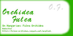orchidea fulea business card